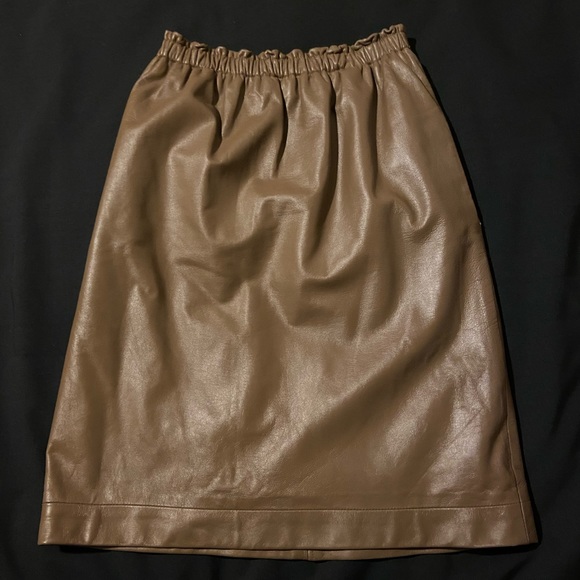 Vakko Dresses & Skirts - Vintage Vakko Leather Skirt
